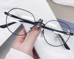 Polygon Metal Anti Blue Light Blocking Glasses